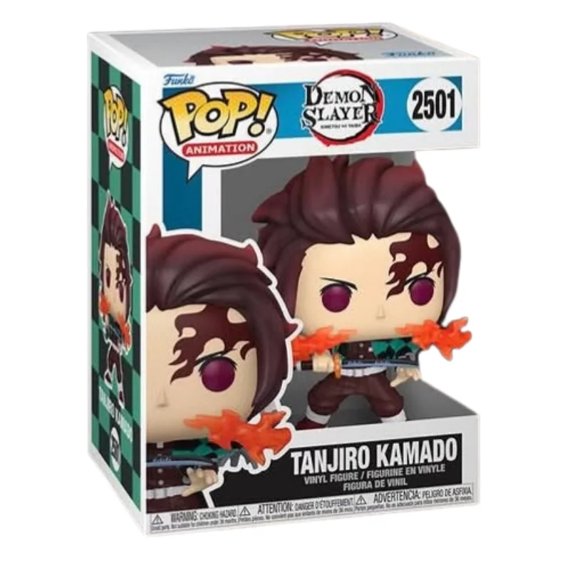 Funko Pop Tanjiro Kamado 2501 Demon Slayer en su caja con vista lateral de la tienda de figuras coleccionables online spain dreampsop especializada en funko pop y youtooz