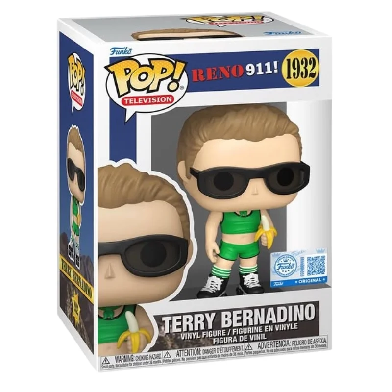 Funko Pop Terry Bernadino 1932 SE Reno 911! en su caja con vista lateral de la tienda de figuras coleccionables online spain dreamspop especializada en funko pop y youtooz