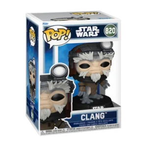 Funko Pop Clang 820 Star Wars en su caja con vista lateral de la tienda de figuras coleccionables online spain dreamspop especializada en funko pop y youtooz