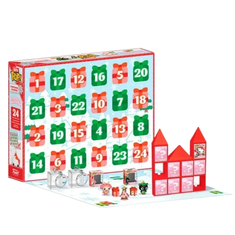 Calendario Adviento Bitty Pop Hello Kitty fuera de caja con vista frontal de la tienda de figuras coleccionables online spain dreamspop especializada en funko pop y youtooz