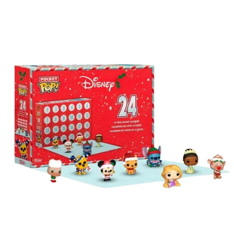 Calendario Adviento Pocket Pop Disney fuera de caja con vista frontal de la tienda de figuras coleccionables online spain dreamspop especializada en funko pop y youtooz