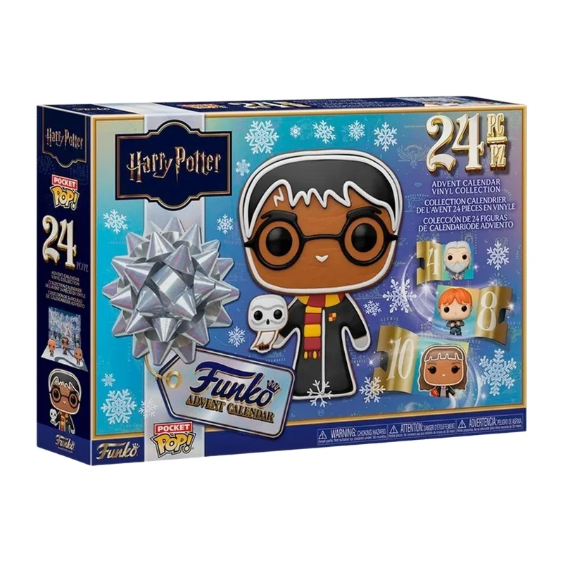 Calendario Adviento Pocket Pop Harry Potter en su caja con vista lateral de la tienda de figuras coleccionables online spain dreamspop especializada en funko pop y youtooz