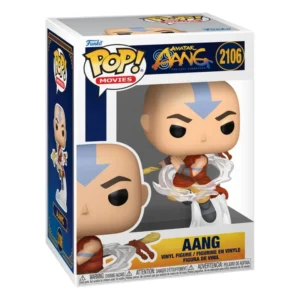 Funko Pop Aang 2106 Avatar The Last Airbender en su caja original, vista lateral.