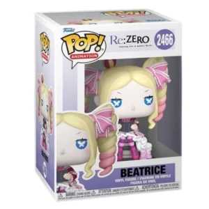 Funko Pop Beatrice 2466 Re:Zero en su caja con vista lateral de la tienda de figuras coleccionables online spain dreamspop especializada en funko pop y youtooz