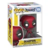 Funko Pop Deadpool 1656 Marvel Rivals en su caja original, vista lateral.