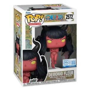 Funko Pop Demonio Fleur 2572 SE One Piece en su caja con vista lateral de la tienda de figuras coleccionables online spain dreamspop especializada en funko pop y youtooz