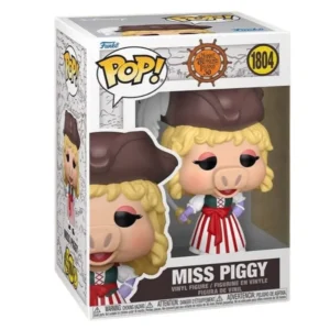 Funko Pop Miss Piggy 1804 The Muppets Treasure Island en su caja original, vista lateral.
