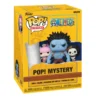 Funko Pop Mystery One Piece (opción chase aleatoria) en su caja original, vista lateral.