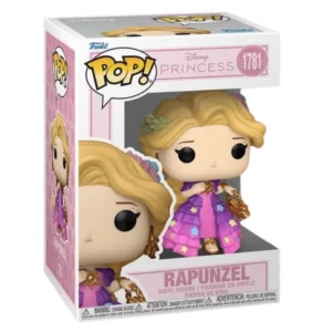 Funko Pop Rapunzel 1781 Disney Princesas en su caja con vista lateral de la tienda de figuras coleccionables online spain dreamspop especializada en funko pop y youtooz