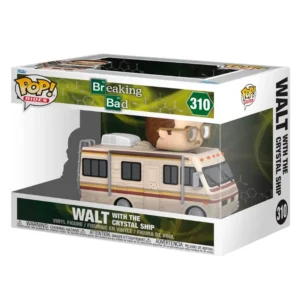 Funko Pop Rides Walt with The Crystal Ship 310 Breaking Bad en su caja con vista lateral de la tienda de figuras coleccionables online spain dreamspop especializada en funko pop y youtooz