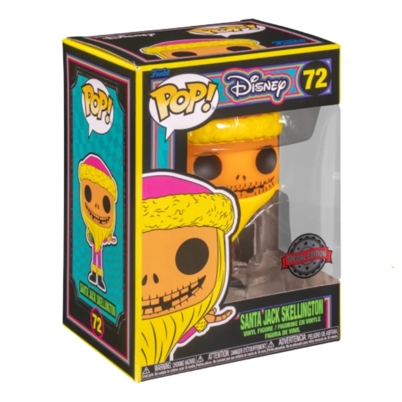 Funko Pop Santa Jack Skellington 72 SE Pesadilla antes de Navidad en su caja con vista lateral de la tienda de figuras coleccionables online spain dreamspop especializada en funko pop y youtooz