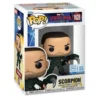 Funko Pop Scorpion 1628 SE Spider Man Marvel en su caja original, vista lateral.
