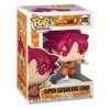 Funko Pop Super Saiyan God Goku 2492 Dragon Ball en su caja original, vista lateral.