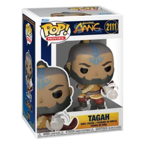 Funko Pop Tagah 2111 Avatar The Last Airbender en su caja original, vista lateral.