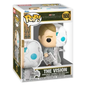 Funko Pop The Vision 1650 VisionQuest Marvel en su caja original, vista lateral.