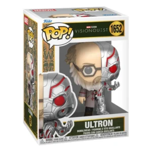 Funko Pop Ultron 1652 VisionQuest Marvel en su caja original, vista lateral.