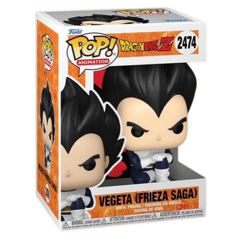 Funko Pop Vegeta (Frieza Saga) 2474 Dragon Ball en su caja original, vista lateral.