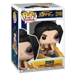 Funko Pop Zuko 2110 Avatar The Last Airbender en su caja original, vista lateral.