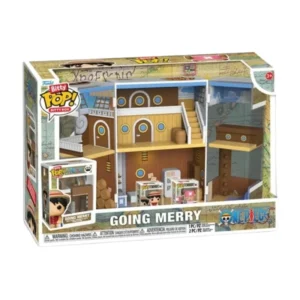 Funko Bitty Pop! Box Going Merry One Piece en su caja con vista lateral de la tienda de figuras coleccionables online spain dreamspop especializada en funko pop y youtooz