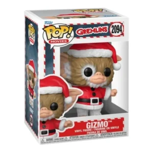 Funko Pop Gizmo 2094 (Santa Coat) Gremlins en su caja con vista lateral de la tienda de figuras coleccionables online spain dreamspop especializada en funko pop y youtooz