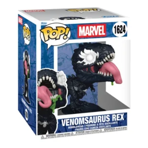 Funko Pop Venomsaurus Rex 1624 Marvel en su caja con vista lateral de la tienda de figuras coleccionables online spain dreamspop especializada en funko pop y youtooz