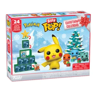 Calendario Adviento Bitty Pop Pokémon en caja original, vista lateral