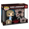 Funko Pop 2 Pack Karen y Demogorgon Stranger Things en caja original, vista lateral
