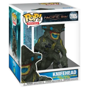 Funko Pop 6'' Knifehead 2105 Pacific Rim en su caja original, vista lateral