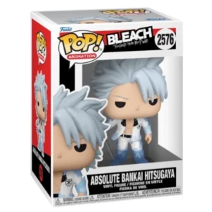 Funko Pop Absolute Bankai Hitsugaya 2576 Bleach en su caja original, vista lateral.
