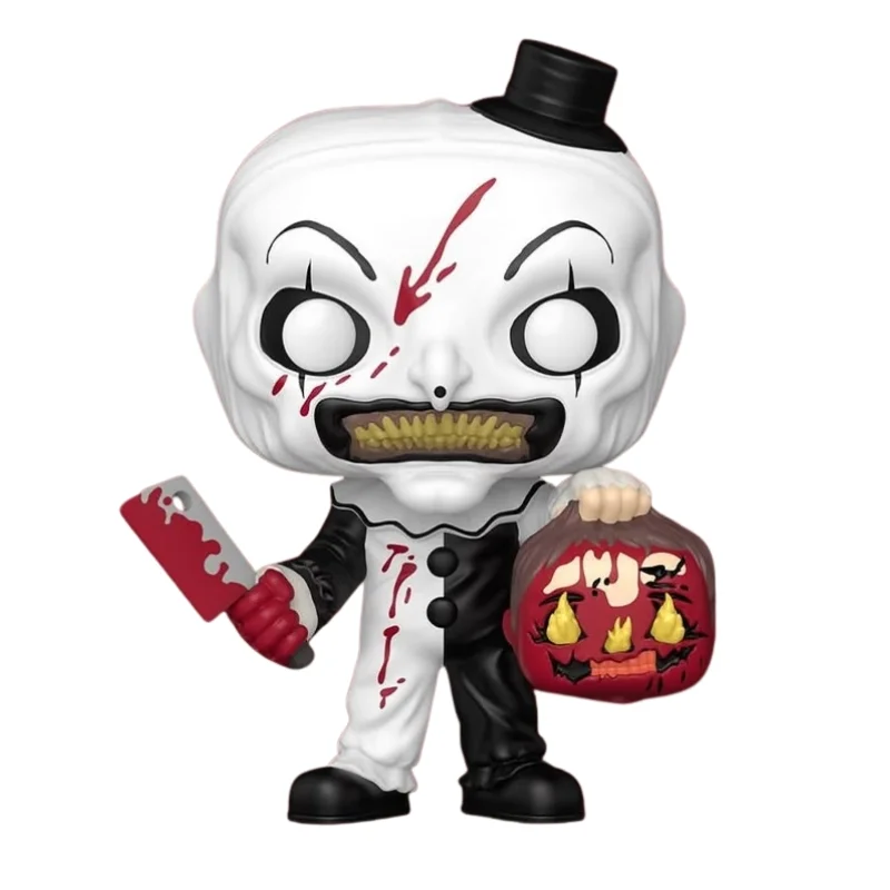 Funko Pop Art with Steve's Head 2169 GITD Terrifier fuera de su caja, vista frontal.