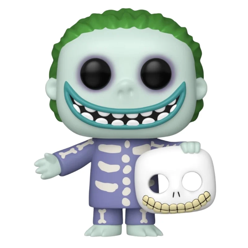 Funko Pop Barrel 1810 GITD Pesadilla antes de Navidad fuera de su caja, vista frontal.
