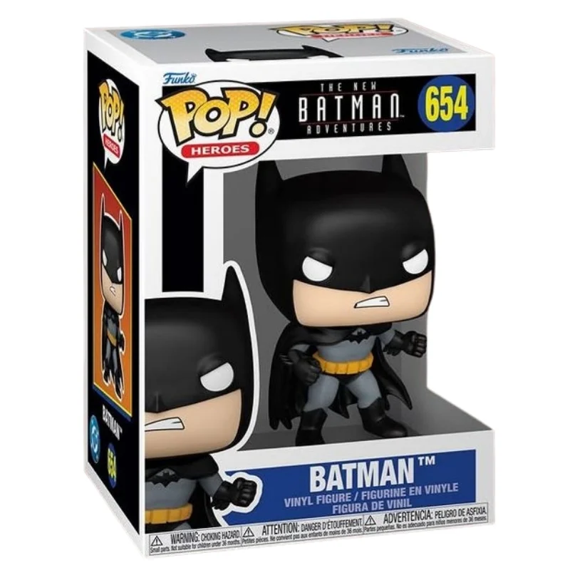 Funko Pop Batman 654 The New Batman Adventures en su caja original, vista lateral.
