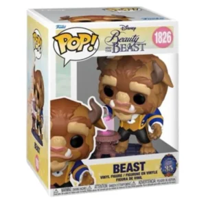 Funko Pop Beast 1826 Premium Disney Beauty and The Beast en su caja original, vista lateral.