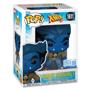 Funko Pop Beast (Casual) 1611 SE X-Men Marvel en su caja original, vista lateral