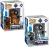 Funko Pop Bronze Dalek 1968 SE Metallic Bundle Doctor Who en su caja original, vista lateral.