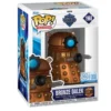 Funko Pop Bronze Dalek 1968 SE Metallic Doctor Who en su caja original, vista lateral.