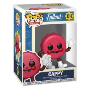 Funko Pop Cappy 1314 Fallout en su caja original, vista lateral.