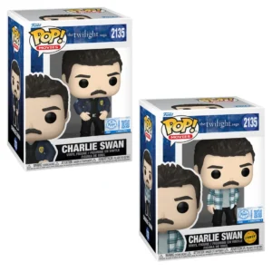 Funko Pop Charlie Swan 2135 SE Bundle Twilight en cajas originales, vista lateral