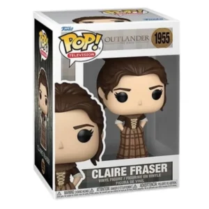 Funko Pop Claire Fraser 1955 Outlander en su caja original, vista lateral.