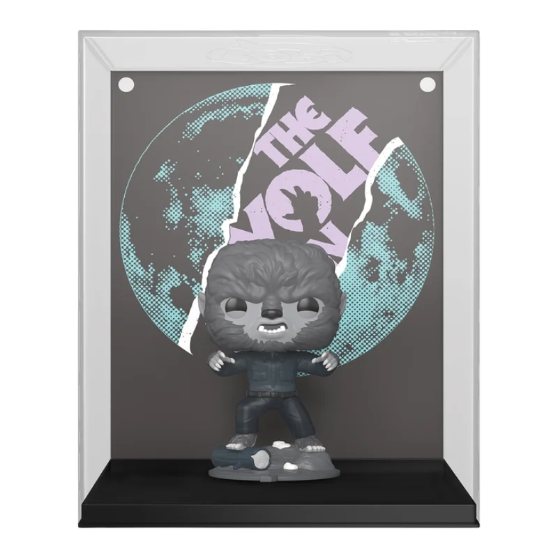 Funko Pop Covers Wolfman 26 Universal Monsters fuera de su caja, vista frontal.