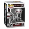 Funko Pop Cyclon 1951 Battlestar Galactica en su caja original, vista lateral.