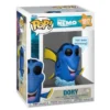 Funko Pop Dory 1817 Finding Nemo en su caja original, vista lateral.
