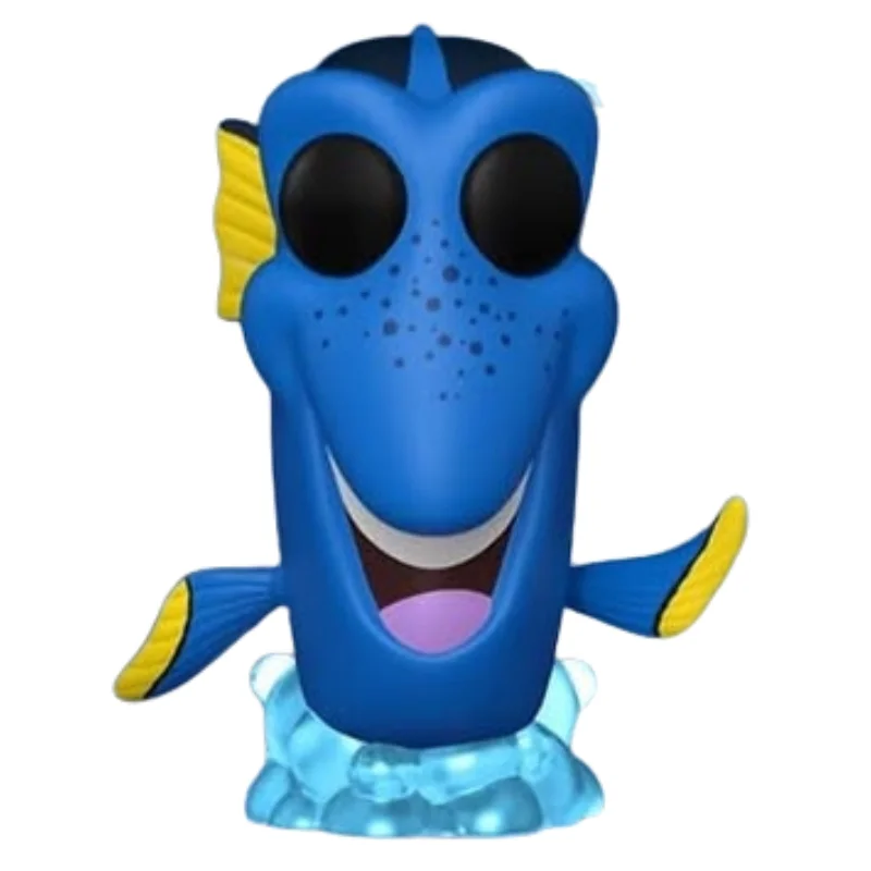 Funko Pop Dory 1817 Finding Nemo fuera de su caja, vista frontal.