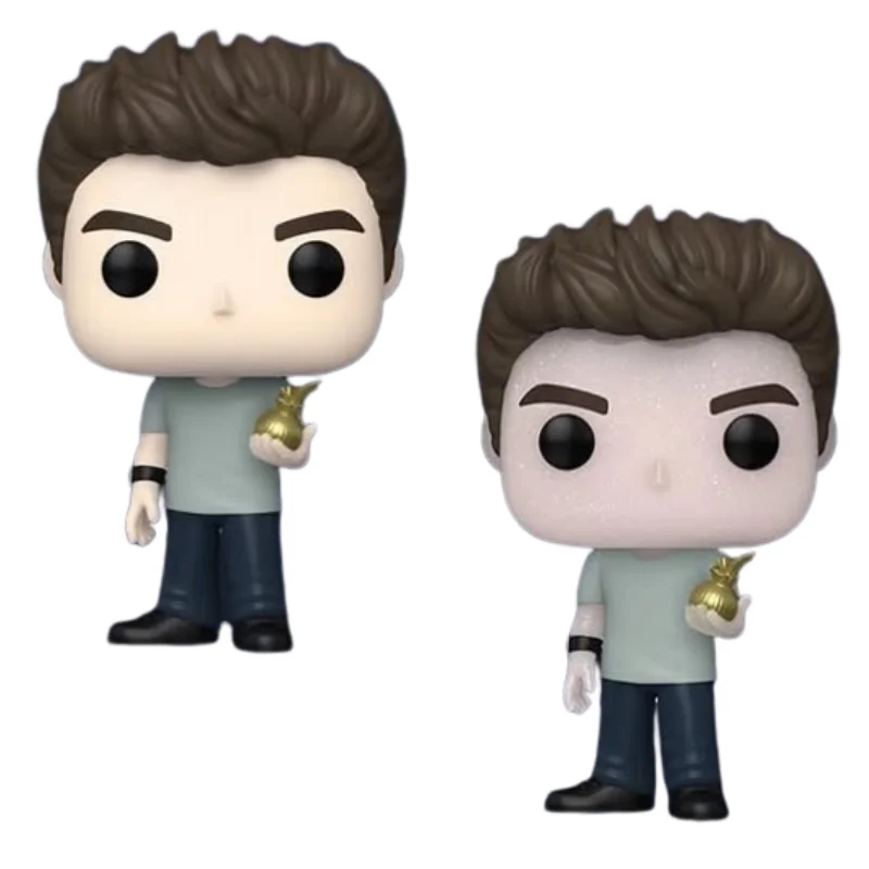 Funko Pop Edward Cullen 2130 Bundle Twilight fuera de sus cajas, vista frontal.