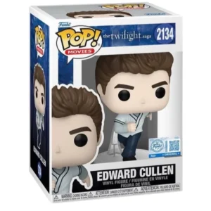 Funko Pop Edward Cullen 2134 SE Twilight en su caja original, vista lateral.