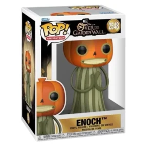 Funko Pop Enoch 2548 Over The Garden Wall en su caja original, vista lateral.