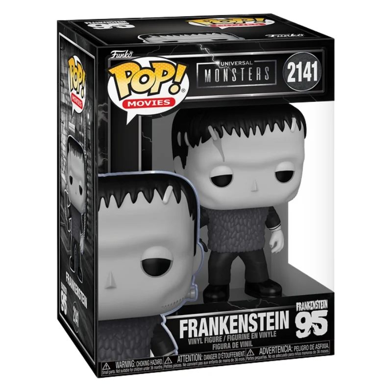 Funko Pop Frankenstein 2141 Universal Monsters en su caja original, vista lateral.