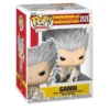 Funko Pop Garou 2529 One Punch Man en su caja original, vista lateral.