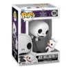 Funko Pop Jack Skellington with Zero 1808 Pesadilla antes de Navidad en su caja original, vista lateral.