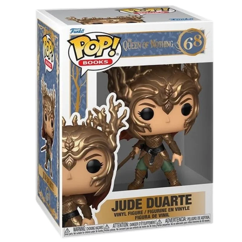 Funko Pop Jude Duarte 68 The Queen of Nothing en su caja original, vista lateral.